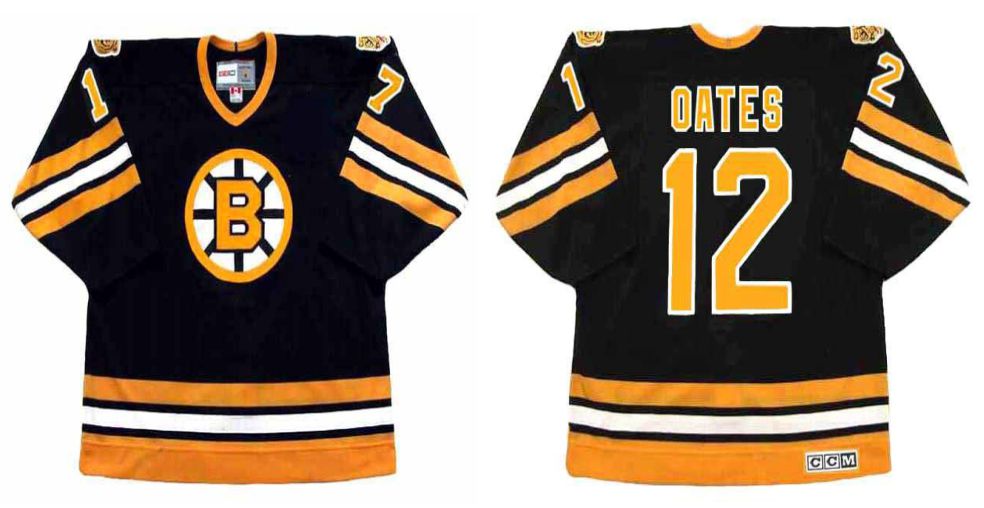 2019 Men Boston Bruins #12 Oates Black CCM NHL jerseys->boston bruins->NHL Jersey